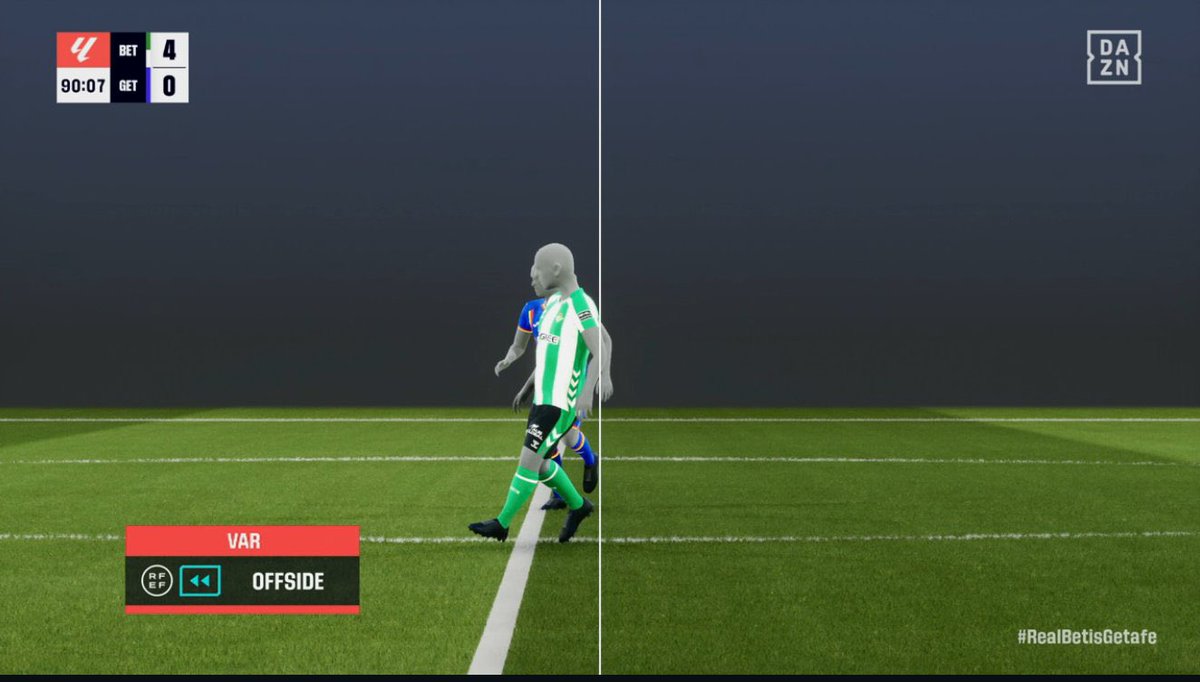 Esto ha sido fuera de juego de Fornals.

Surrealista.