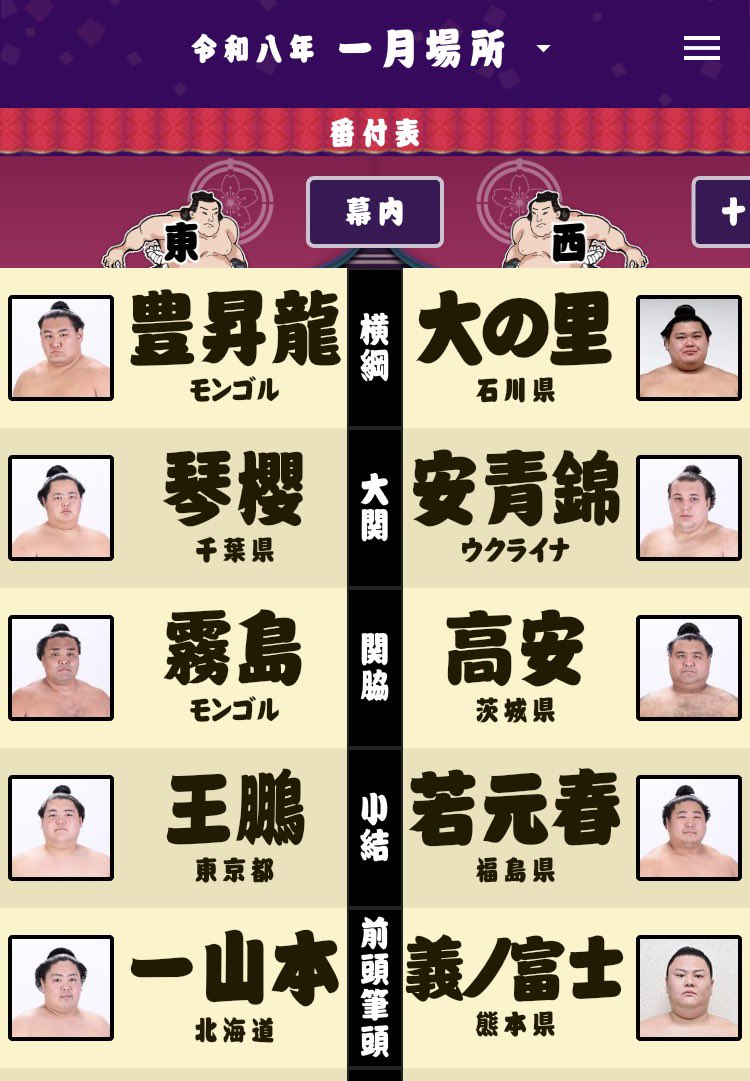 朝乃山グッズ2024年　反物、番付表 令和6年春場所 番付発表 | 朝乃山後援会 大相撲力士・朝乃山関を応援