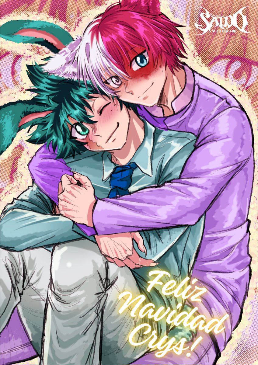 Feliz Navidad <a href="/viralwolfdesign/">🥝✨Crystallus✨🥝</a> !! 🎄🎁 Soy tu Secret Santa!

Gracias por ser una de mis amistades que se unieron a mi intercambio navideño de artistas ❤️ Me gusta mucho tu trabajo y me siento feliz de ser tu amiga. 

TodoDeku vestidos de tus OCs ! Espero te guste!