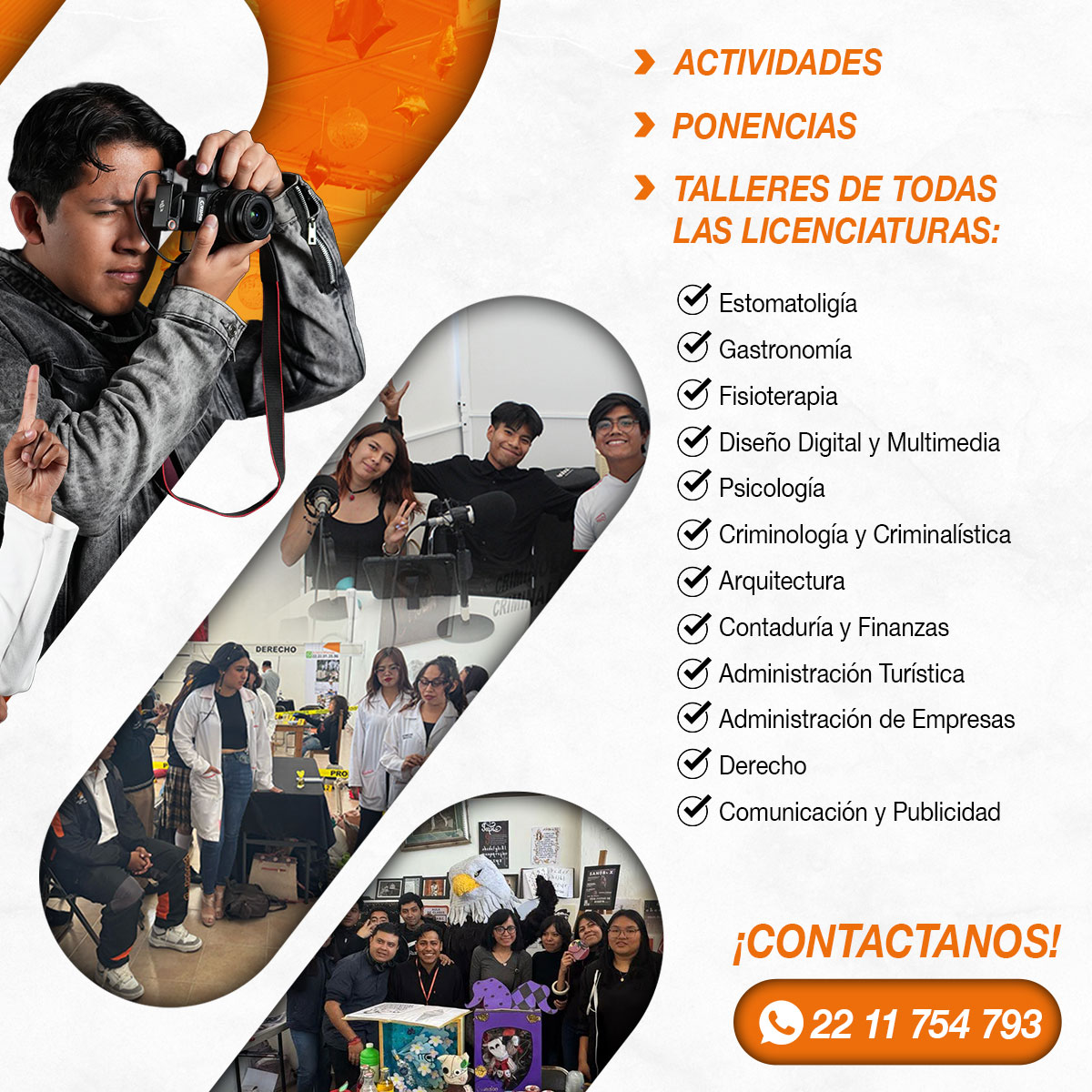 Conoce nuestras 12 licenciaturas, vive la experiencia UBJ y descubre la carrera ideal para ti con ponencias y talleres.

📅 Open House UBJ
🗓 20 de febrero | ⏰ 8:00–15:00 hrs
📍 CCU-UBJ, Puebla

¡Da el primer paso hacia tu futuro! 🚀