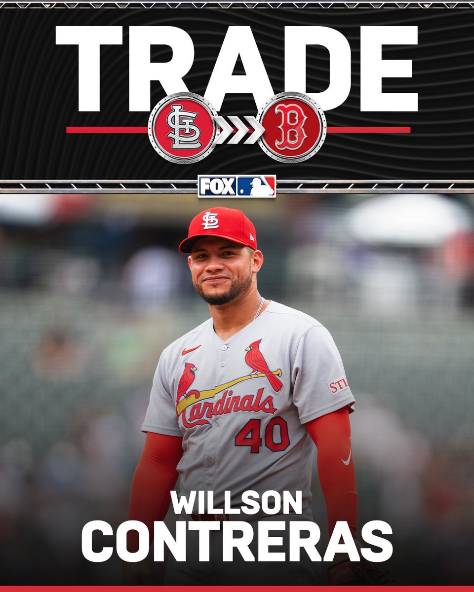 MLBONFOX's tweet image. TRADE 🚨 The Red Sox are acquiring Willson Contreras from the Cardinals, per multiple reports