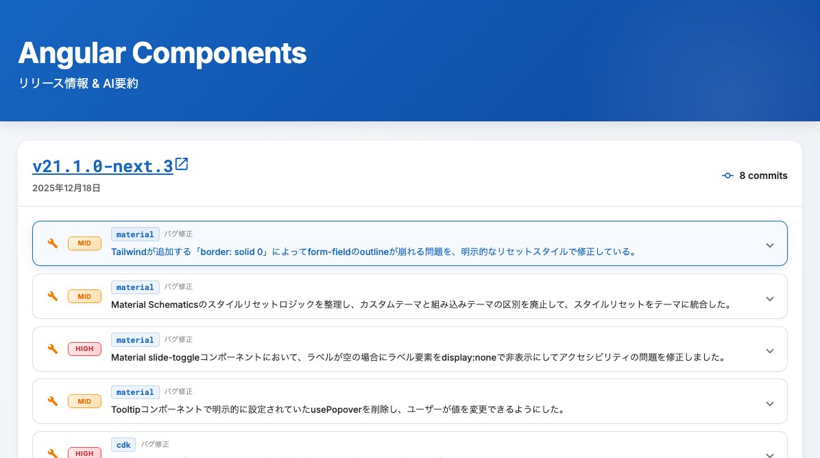 Angular Advent Calendar 2025 22 日目の記事を書きました！
#Angular

これで追える！！ angular/components のリリース情報を要約するアプリを作ったぞ！！ | VIVID YELLOW
blog.fusho-takahashi.me/posts/angular-…