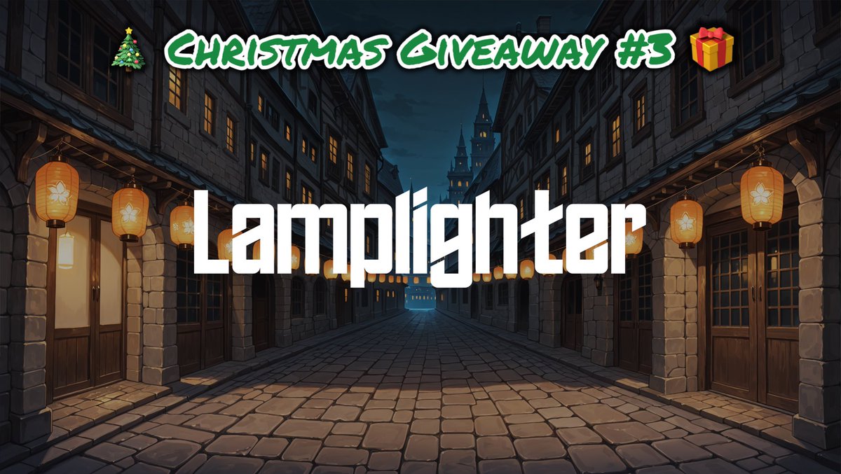 🎄 #Christmas Giveaway #3: #Lamplighter 🎮

🎁 Prizes: 
🇪🇺 3x PS4 Keys
🇪🇺 3x PS5 Keys

✨ To Win:
❤️ Like
🔁 Repost
👤 Follow <a href="/marcelreise11/">Marci‘s Life</a> &amp; <a href="/Webnetic2/">Webnetic</a> 
💬 Comment with your Platform; Tag a Friend 

⏰ Ends: Saturday (27.12.) – 20:00 CET
🍀 Good Luck!