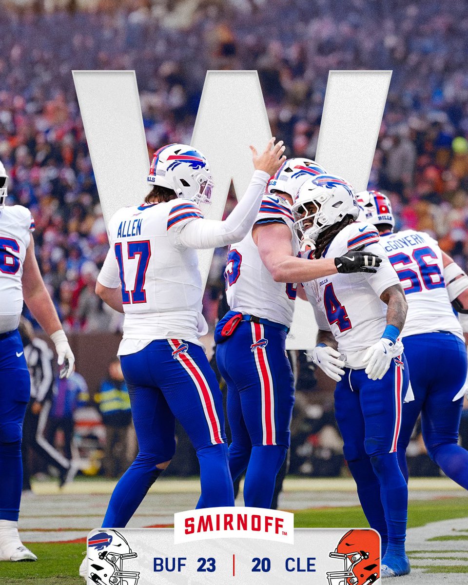BuffaloBills's tweet image. Bringing a W back to the 716. 👏

@SmirnoffUS | #BillsMafia