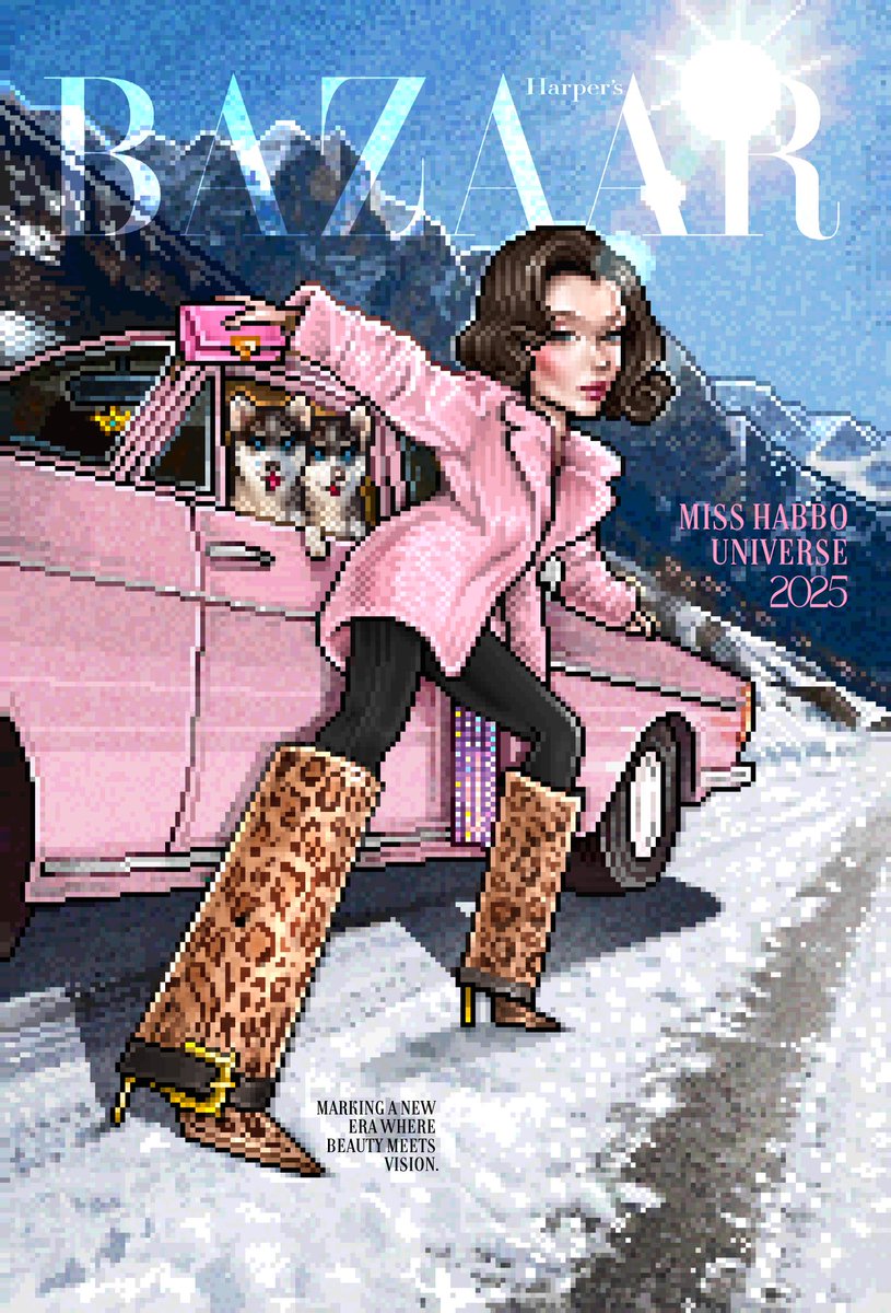 Freshly crowned Miss Habbo Universe 2025 poses for Haus of Fashion, representing elegance, confidence, and the power of fashion as a universal language.