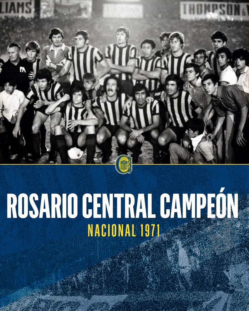#RecuerdoCanalla | 🔙🇺🇦🏆 ¡Central, campeón del Torneo Nacional 1971!

Un día como hoy, pero hace 54 años, #RosarioCentral conseguía su primer título del profesionalismo, luego de superar a San Lorenzo en la final disputada en cancha de Newell's.

Días después de la Palomita de