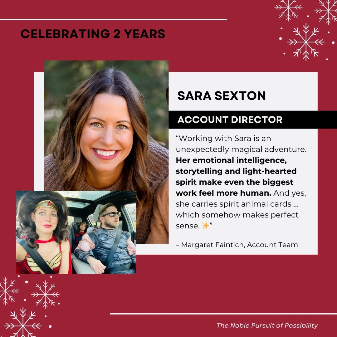 Closing out the year with two anniversaries and a whole lot of appreciation.

 ✨ Wayne Carlson | 3 years
 ✨ Sara Sexton | 2 years

We’re so thankful for the dedication, talent and steady hands that help push OBP forward all year long.