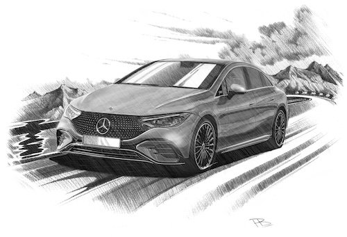 🎄⚡ Still shopping? We’ve gone fully electric. ⚡🎄
The Mercedes EQE ’23 has just plugged into Classic Memories – silent, stylish and zero emissions (unlike your Christmas dinner).
Perfect for EV fans, Mercedes lovers or anyone who prefers futuristic art over festive socks.