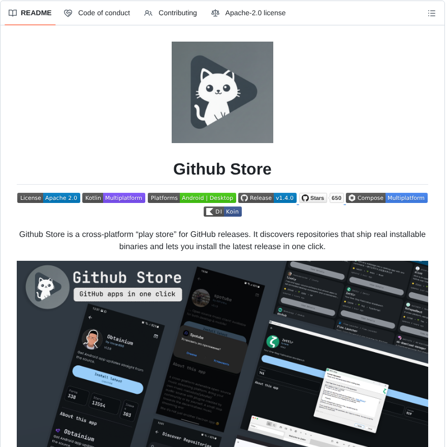 App store for GitHub releases

github.com/rainxchzed/Git…