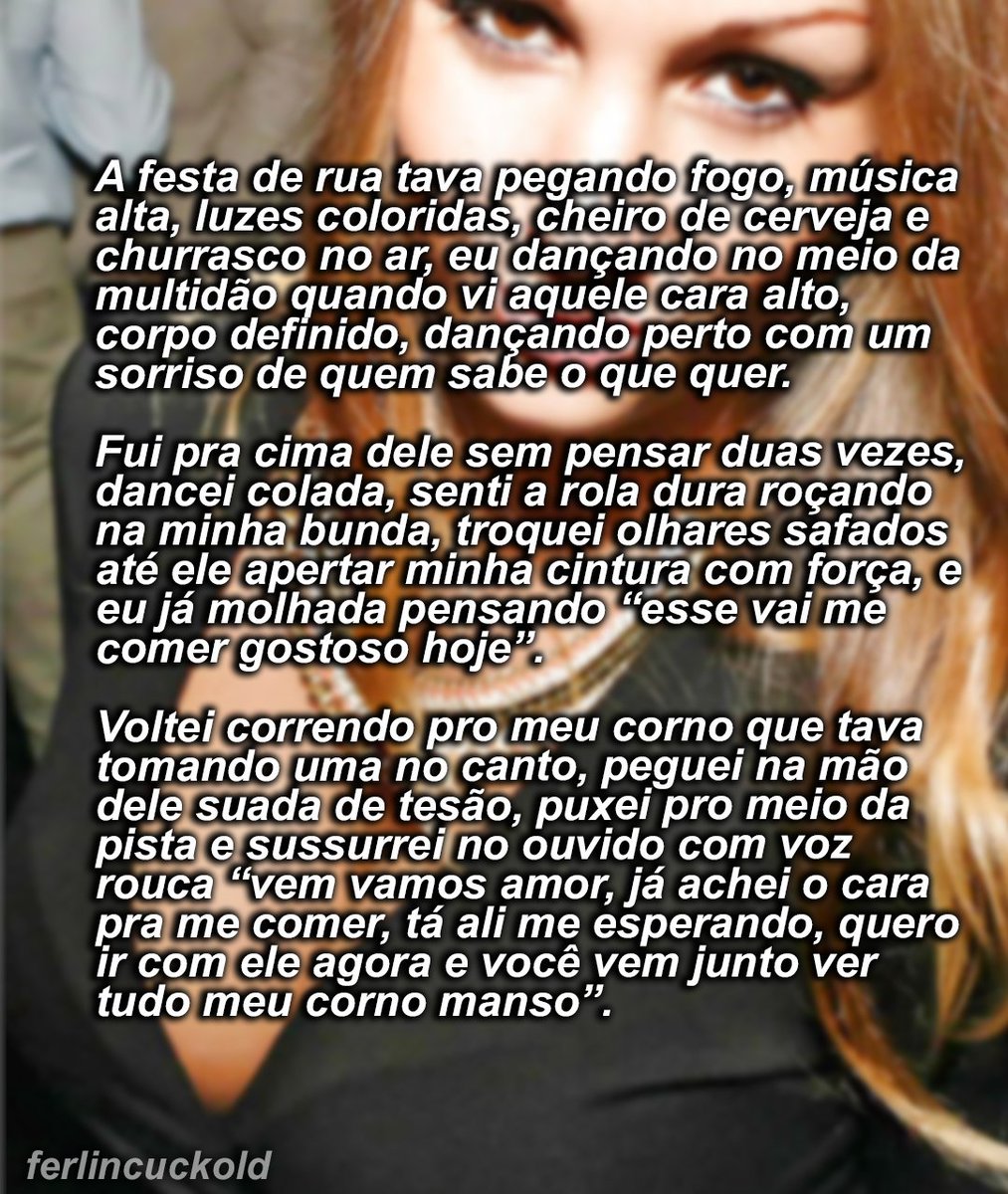ferlincuckold's tweet photo. Festa de rua lotada, e de repente: “vem vamos #amor, já achei o cara pra me comer”, ela estava pronta pra sair dali e ser puta na minha frente.
Já levaram esse puxão da #esposinha no meio da festa convidando pra ver ela com outro? 
Conta essa urgência safada... https://t.co/bRrNcz9BWX