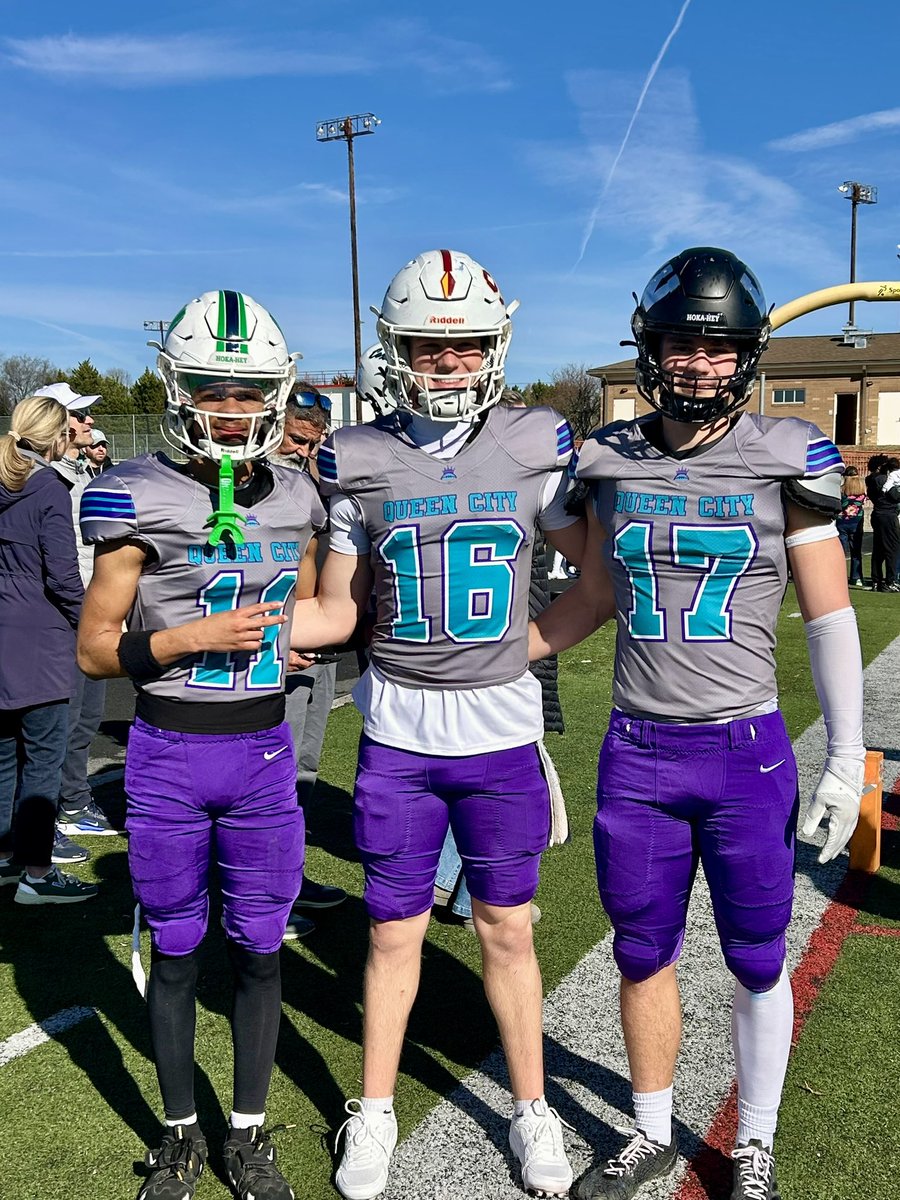 BrenanSchauer's tweet photo. Thanks @qc_seniorbowl for one last high school game. Great experience with top players and coaches. Thanks @CoachHall318 for coming out. 
@pepman704 @BigDubFootball @DrewWitman @CoachD_Dillard @CoachKTinsley https://t.co/9LnI398ARN