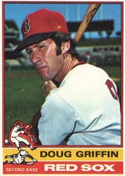 1975Topps's tweet image. Card #654 - Doug Griffin #RedSox

1976: Griffin saw action in 49 games and had 24 hits in 127 AB.

Notes: Griffin received AL Rookie of the Year consideration in 1971 and won a Gold Glove Award in 1972. He collected his 1st MLB hit on 9/15/70 and final hit on 9/5/76. #Topps