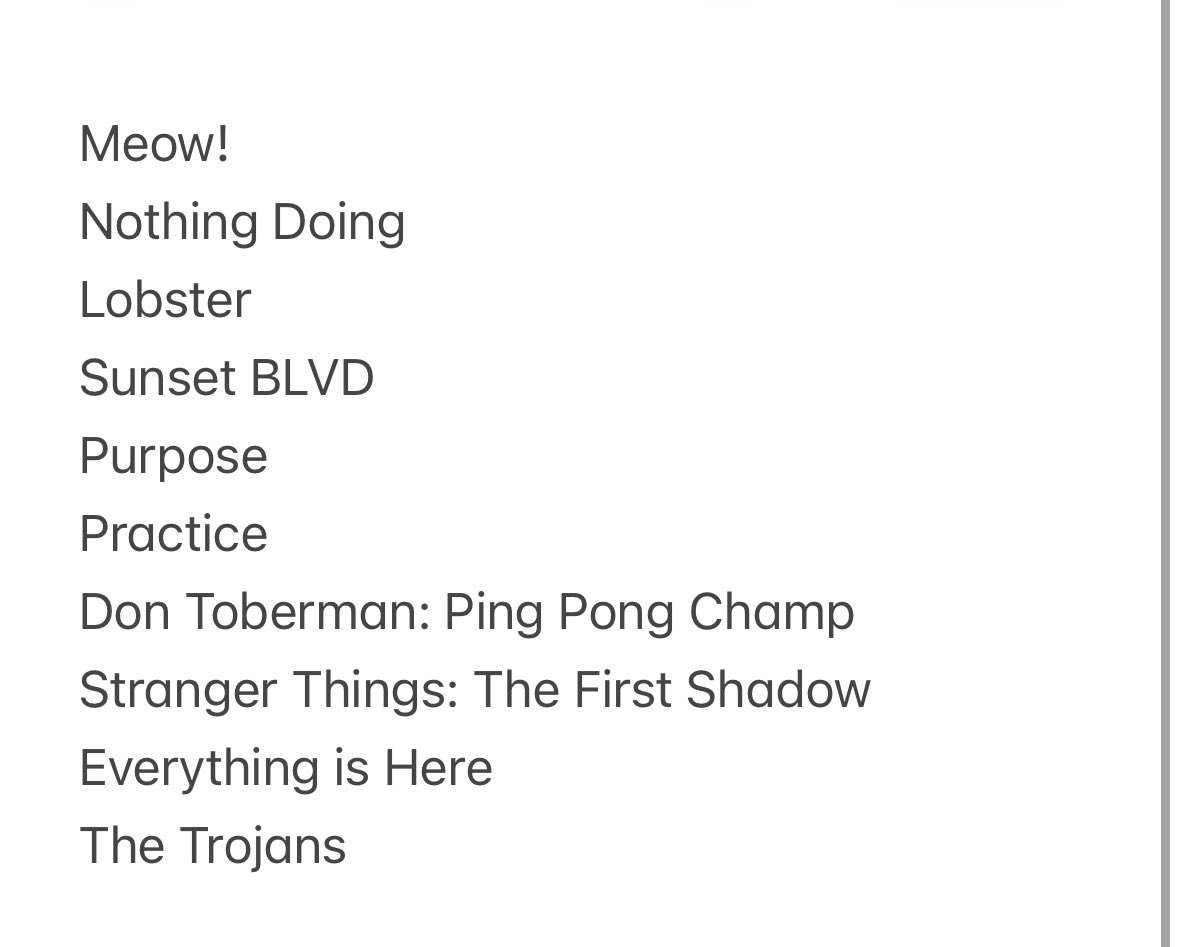 Sculliosis's tweet photo. Top 10 shows of the year and all da stuff I worked on :) https://t.co/PCloTgMA7L
