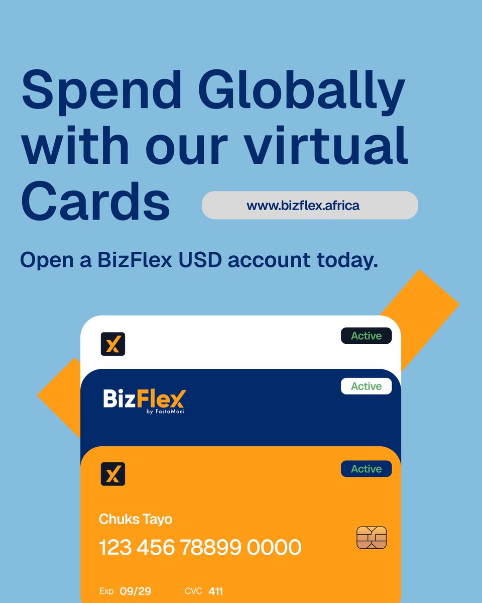 Still struggling to clear your online carts and unsure which app to use?

Sign up on Bizflex with the code “Excal” get your virtual card and you’re all set.
