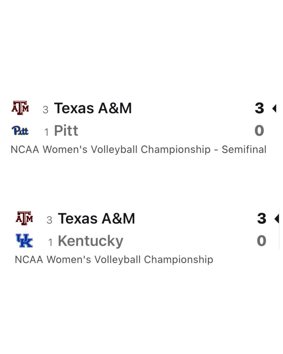 SEC's tweet image. A Final Four sweep 😮‍💨

@AggieVolleyball x @NCAAVolleyball