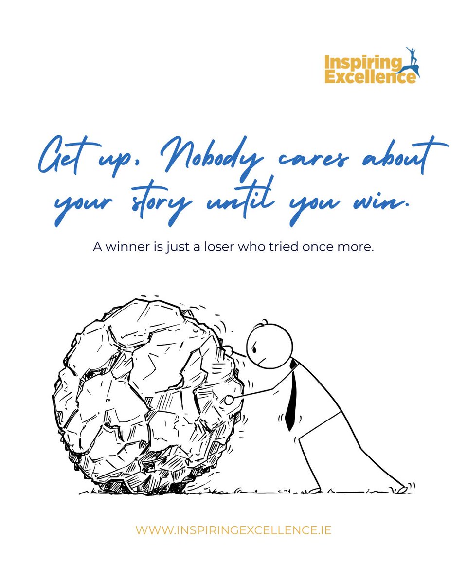 Some days you fall. Some days you push. What matters is getting back up and trying again.

Real progress comes from small steps that refuse to quit.
If you need space or support, we’re here.
Your next move starts here.
inspiringexcellence.ie

#Mindset #Growth #Resilience