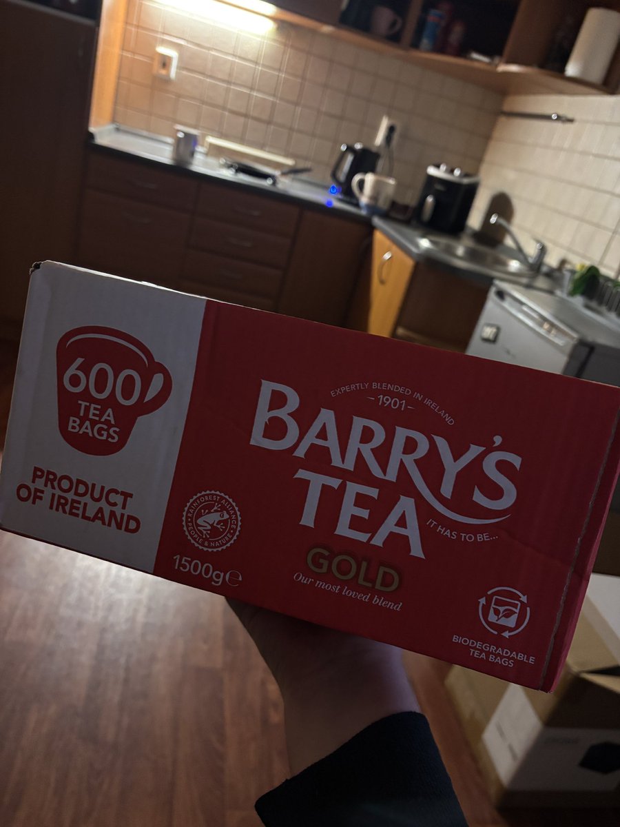 When family asked if I wanted some Irish tea bags, I wasn’t expecting 600 but I won’t complain 🤣