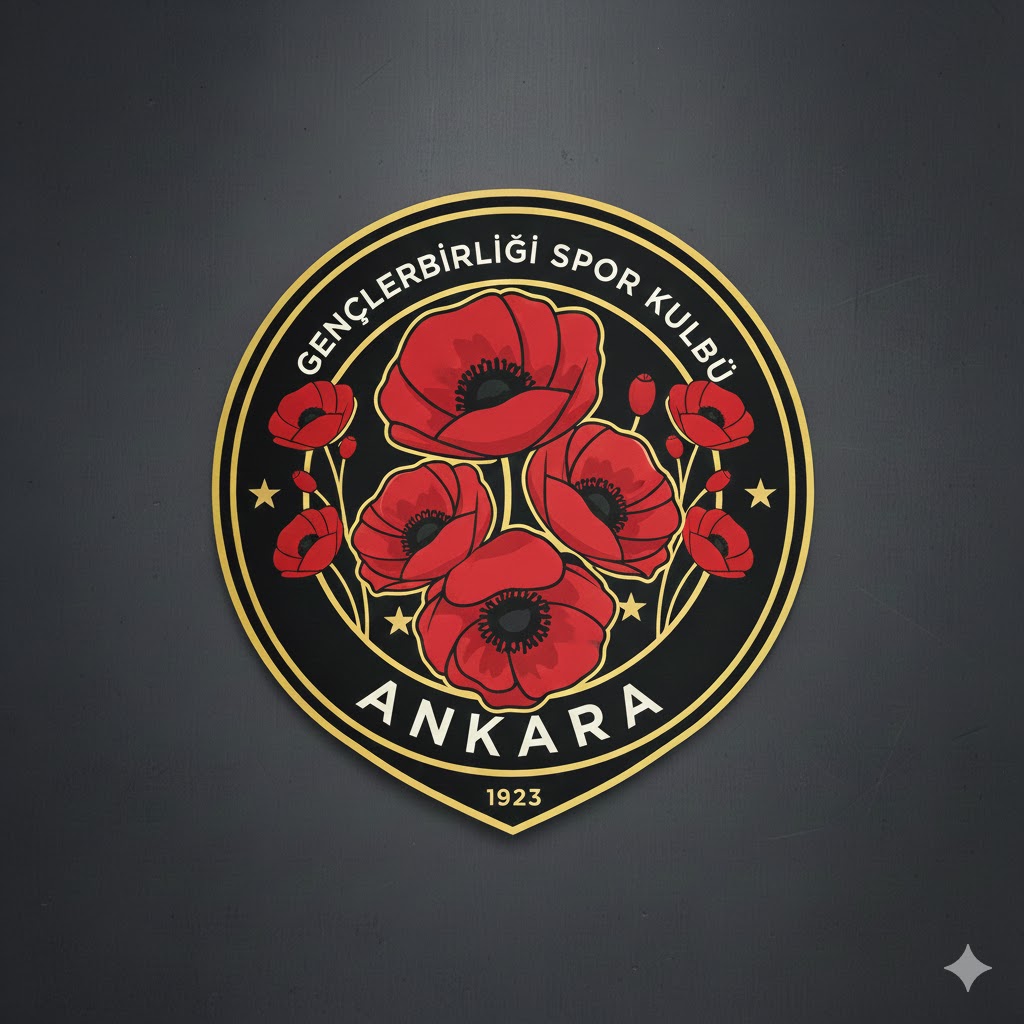 Aklıma takıldı. 
Gençlerbirliği kuruluşu itibari ile logoyu Gelincik çicekleri ile de seçilebilirmiş. Mevcut bildiğimiz ilk logo ve daha sonrasında yuvarlak forma tasarlanan logo çok daha iyi olmuş. 
Geminiye çizdirdiğimde böyle bir logo çıktı.
Gençlerbirlikliler nasıl buldunuz?