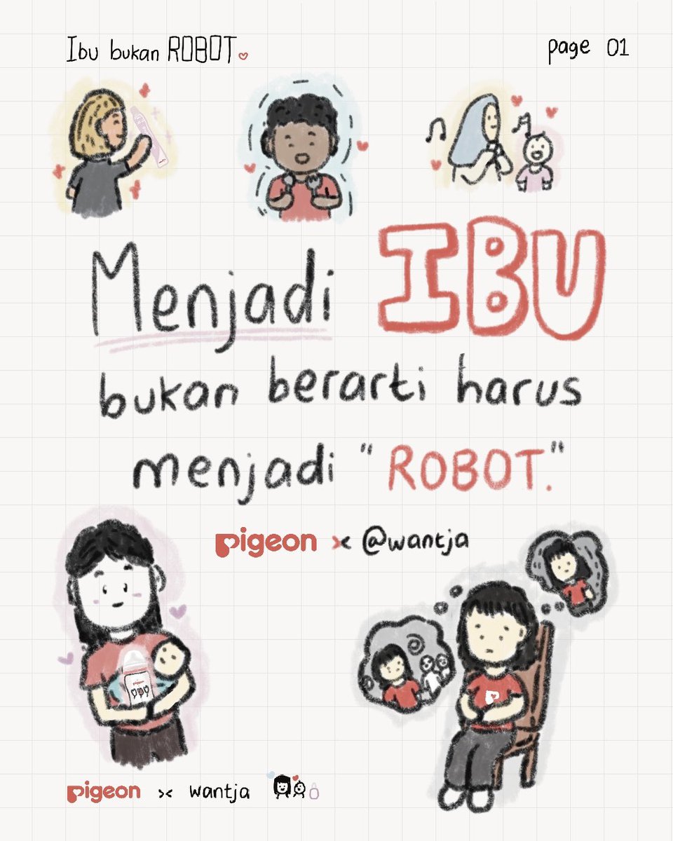 xoxowantja's tweet photo. [Selamat Hari Ibu, untuk semua mamah" di Indonesia <3 ]

👩🏻‍🦰🧕🏼👷🏻‍♀️👩🏻‍🦱👧🏻👩🏻‍🏫👩🏻‍🍳👩🏻‍🌾👩🏻‍⚕️👸🏻. Izin share sedikit tulisan dan gambar buatanku yg dikerjakan untuk Pigeon Baby 🫶🏻 today is yours! https://t.co/zQgldhZUrL