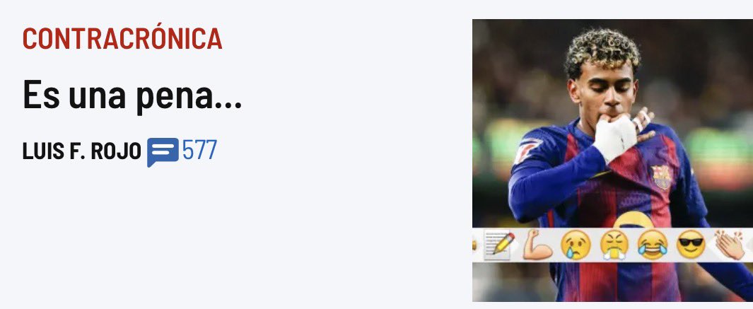 Another example of how everything is going

#Yamal is the hero, #Vinicius is hated.

I've never seen a newspaper say anything like that about #Vini 
They've done the same thing and they value it differently.

Why #Spain is different

#Laliga