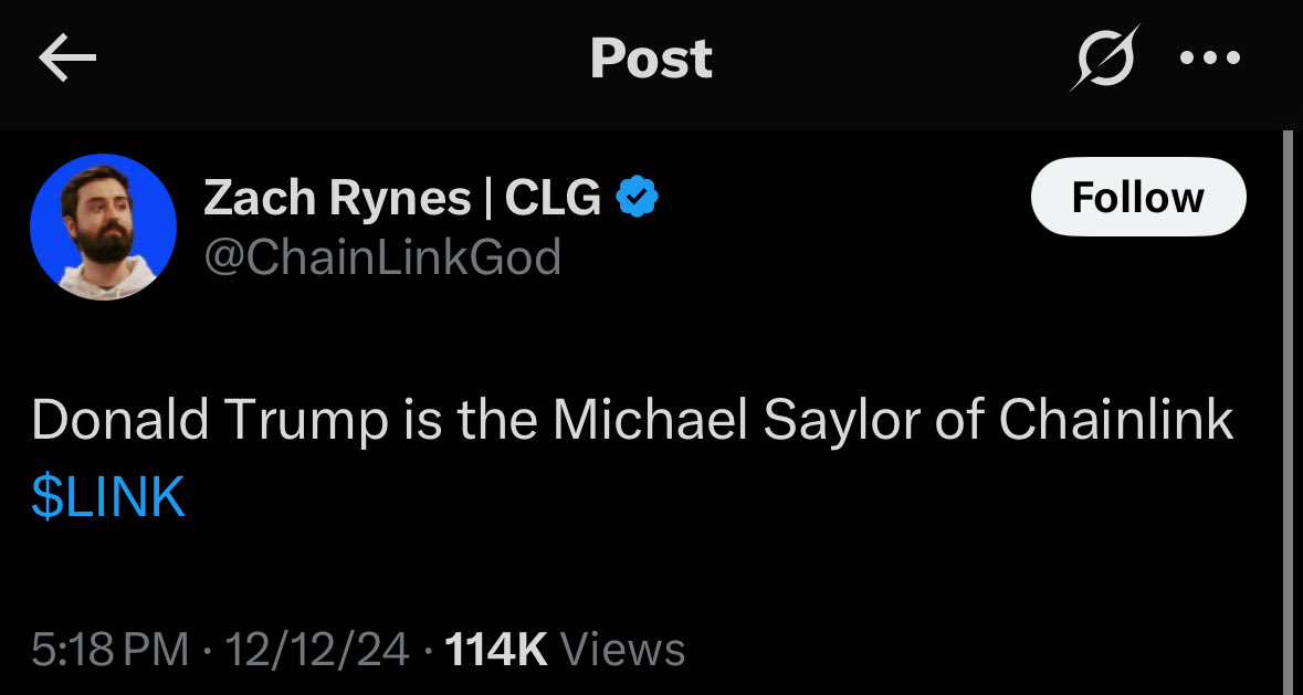 I’m somewhat tickled when I think back to the $LINK marines being so excited for this saga in Chainlink’s history. It resulted in nothing but losses, but the marines were so sure this was their moment. 

Fell for it again award.