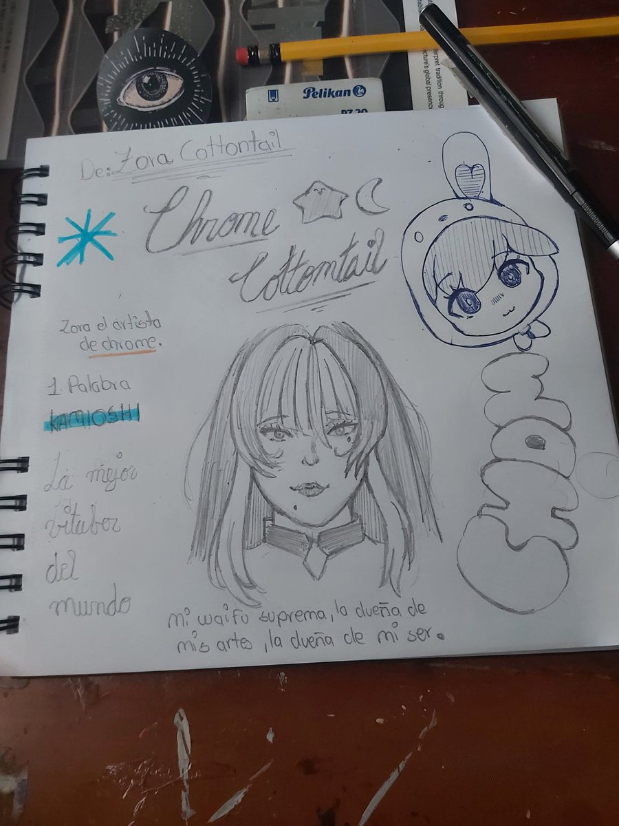 MascotaDeChrome's tweet photo. "Carta " para mi kamioshi .
Mi waifu suprema
Tipo collage perdon no tenia mas materiales de arte a la mano .
el boligrafo de a peso se daño y quedo a lapiz .
.
.
#sparklogs #sparkart https://t.co/5cjXoA4pFJ