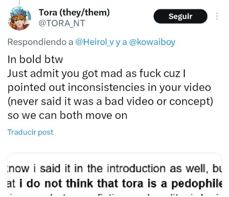 Mmm idk enjoying shota porn and letting minors watch it sounds very pedophilic.  Why don't u just admit that you're also a zoophile and immature for openly copying my original idea just bc u got angry? That's more interesting. Also they blocked me again