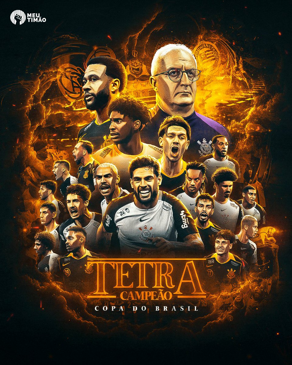 MeuTimao's tweet image. O CORINTHIANS É TETRACAMPEÃO DA COPA DO BRASIL! 🖤🔥

NUNCA DUVIDE DO CORINTHIANS.