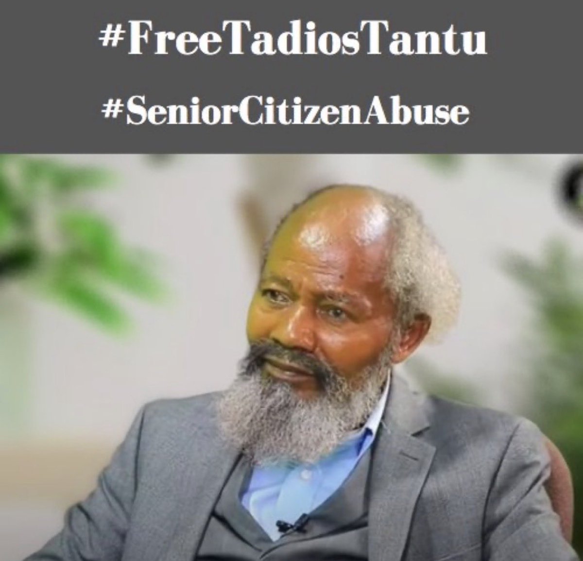 LeyatHona23's tweet image. There is no justification for imprisoning 87-year-old historian and journalist Tadios Tantu and denying him medical care for the crime of telling the truth.
#FreeTadiosTantu @BBCWorld @AP 
@IntlCrimCourt @UN_SPExperts @hrw @amnesty @CPJAfrica @CPJAsia