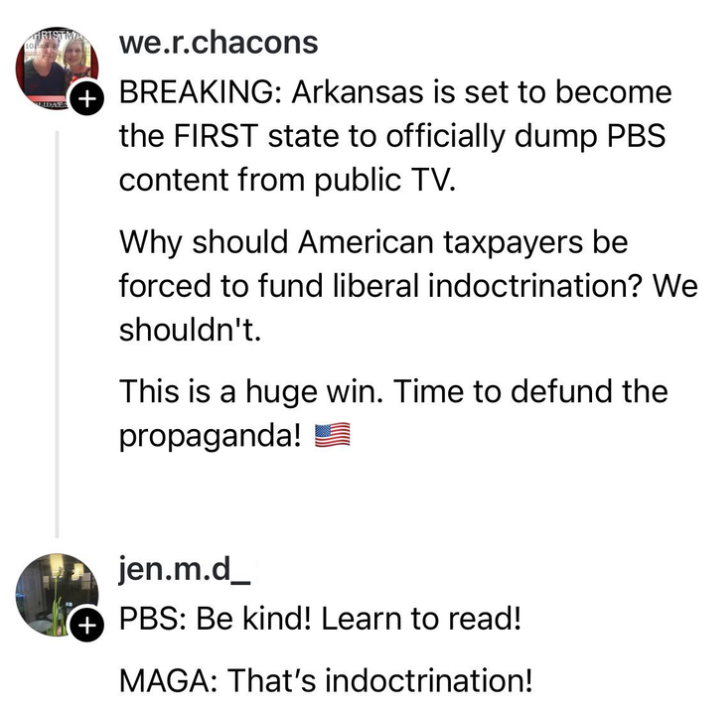 Exactly, that's all PBS is teaching, kindness.