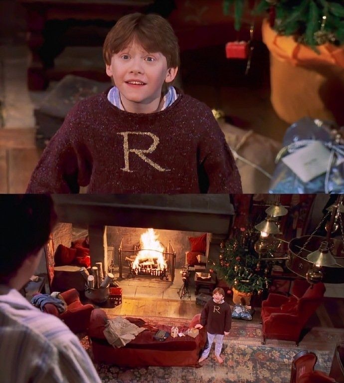 크리스마스 이브 10시 32분 59초에
해리포터와 마법사의 돌을 틀면 12시 정각! 크리스마스에 론이 메리 크리스마스라고 인사를 해준답니다
이번에 한번 도전해 보세요❤️