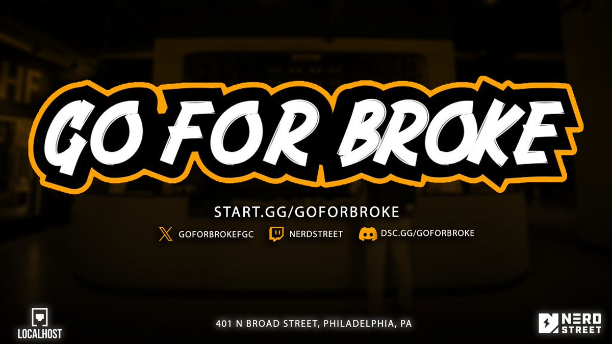 GoForBrokeFGC's tweet image. Taking this chance to pin a little something. For info on monthly Go For Broke events, check the links below.

Join the discord, follow us here, check the streams!