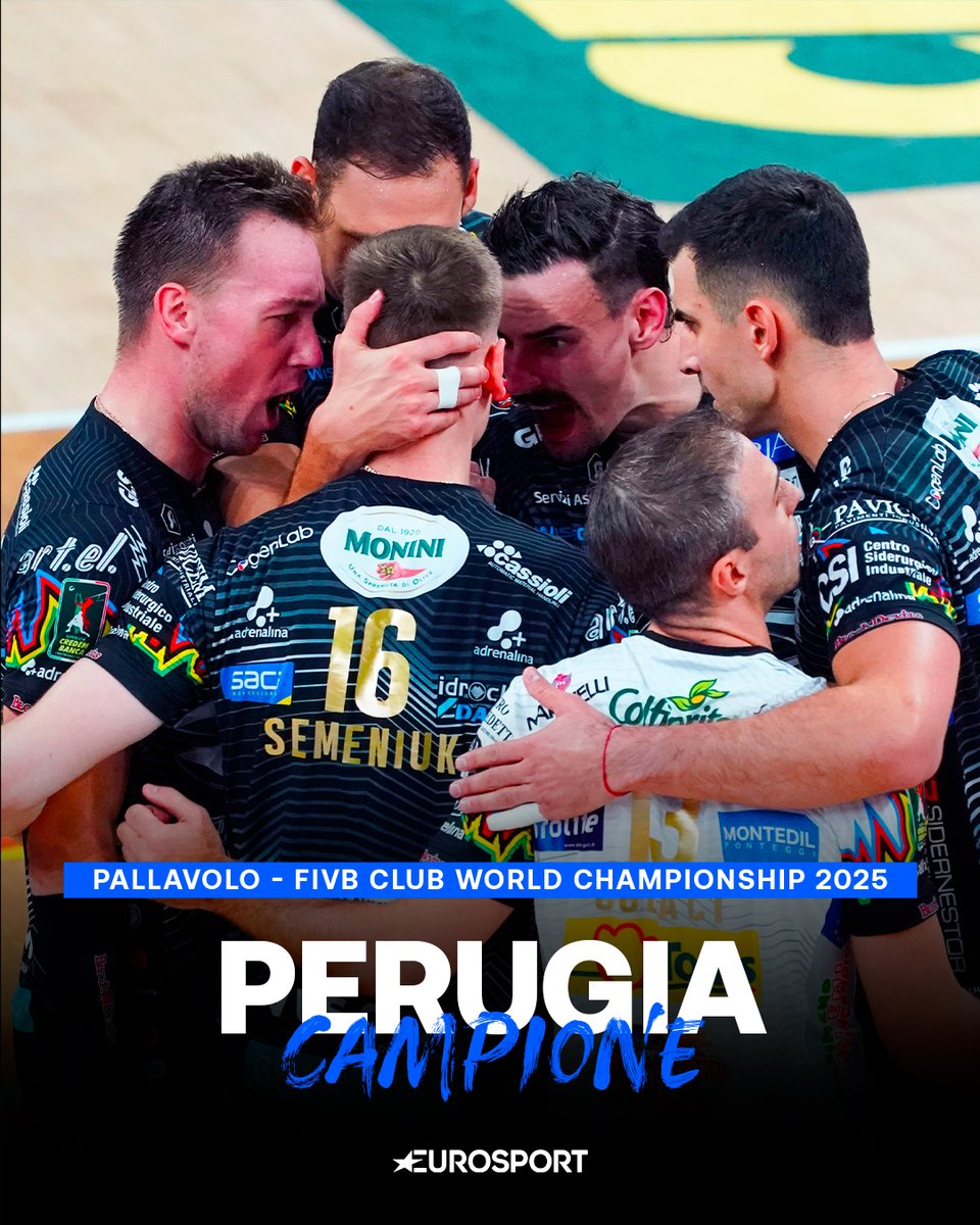 Eurosport_IT's tweet image. PERUGIA MONDIALEEEE!!! 🏆🏐🤩

I Block Davis vincono in tre set contro Osaka e si aggiudicano la loro terza finale mondiale, arricchendo la bacheca dopo i successi del 2022 e del 2023 🔥

#Volley #ClubWCH #BlockDevils #Perugia