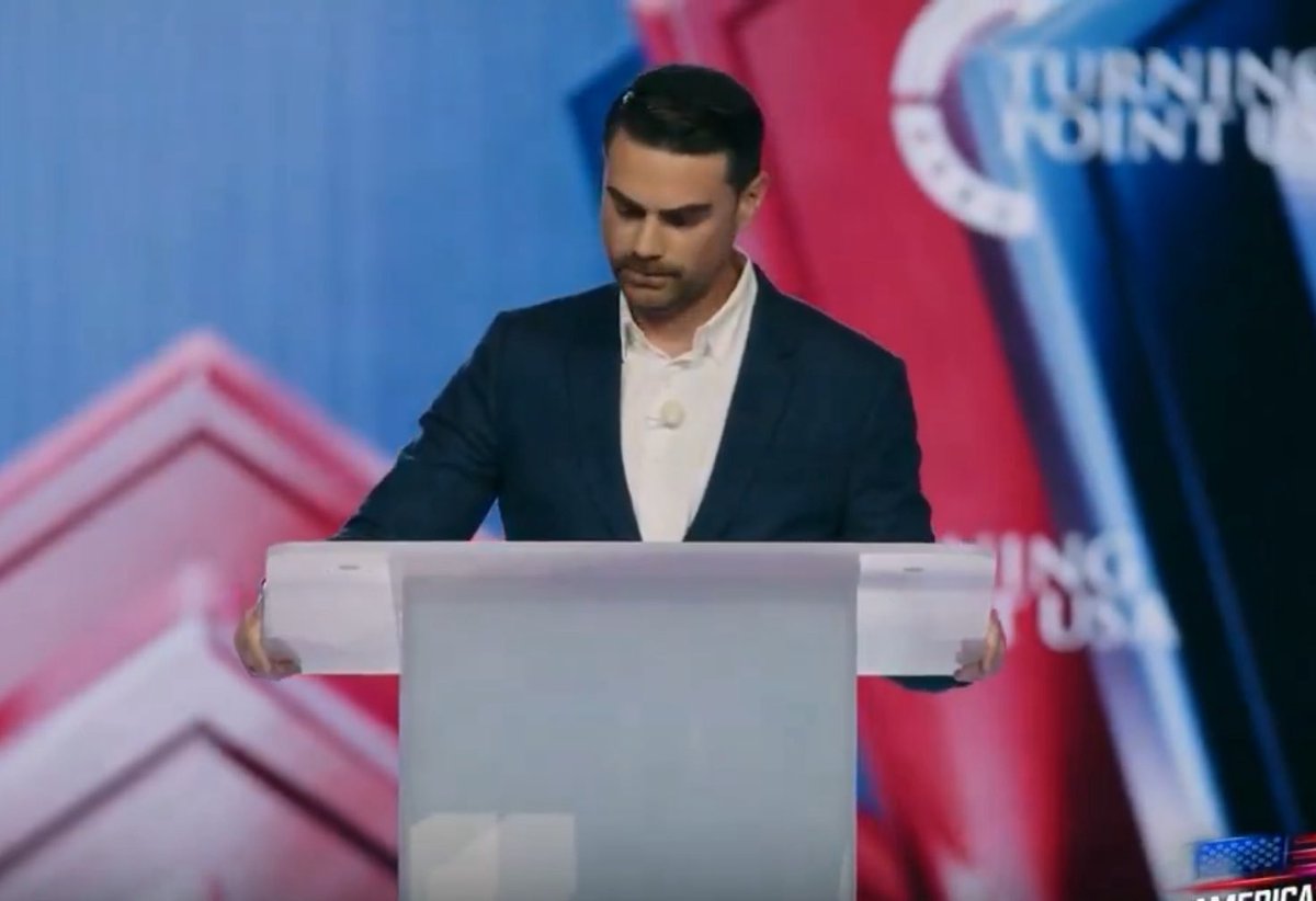 Ben Shapiro won TPUSA. His insane act of moral courage overshadowed the whole event. He was living rent-free in everyone’s heads from day one, and all the stuttering, petty, grifters came across like moral midgets in comparison. 

The grifters still might win. The direction of