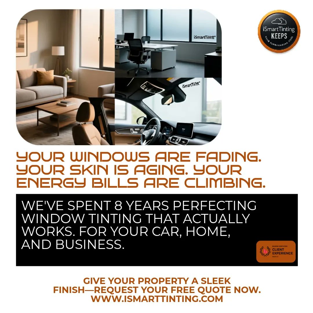 iSmartTinting's tweet image. 8+ years of expert window tinting! Enhance your ride, home, or office with precision. 🚗🏠✨ #WindowTinting #QualityCraftsmanship #Brampton