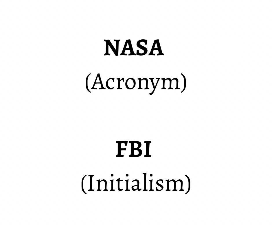itslisaoliver's tweet photo. Did you know?
It's only called an acronym when you pronounce the abbreviation as a real word (ex. NASA, UNESCO). Otherwise, it is known as an initialism (ex. FBI, BBC, or USA), where you say each letter out loud.
#Writing #AmWriting #Acronym #Initialism #DidYouKnow #IndieAuthors https://t.co/qMBBW357qs