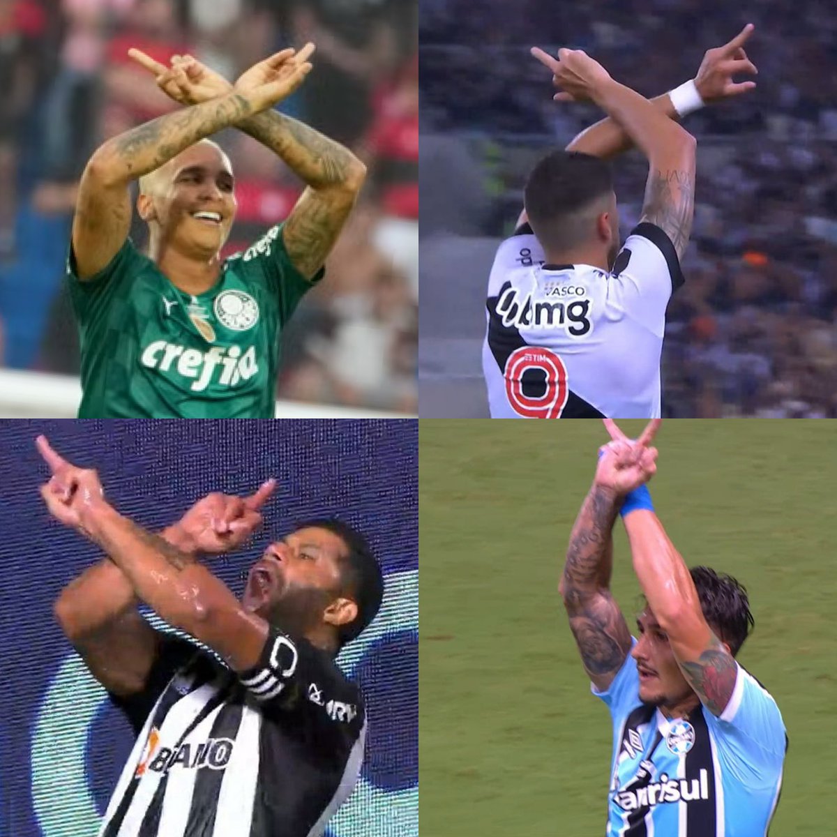 União sinistra de vices em 2025 kkkkkkkkkkkkkk

Palmeiras: Liberta Brasileirão e Paulistão.
Vasco: Copa do Brasil
Galo: Copa Sul-Americana
Grêmio: Gauchão