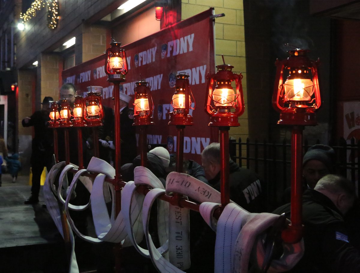 FD4D's tweet image. FDNY News – Tonight to mark the 8th Night of Chanukah the FDNY hosted the community for a Menorah Lighting ceremony the quarters of Battalion 38, Engine 234, and Ladder 123 on Saint Johns Place in the Crown Heights section of Brooklyn. Among those in attendance were Acting…