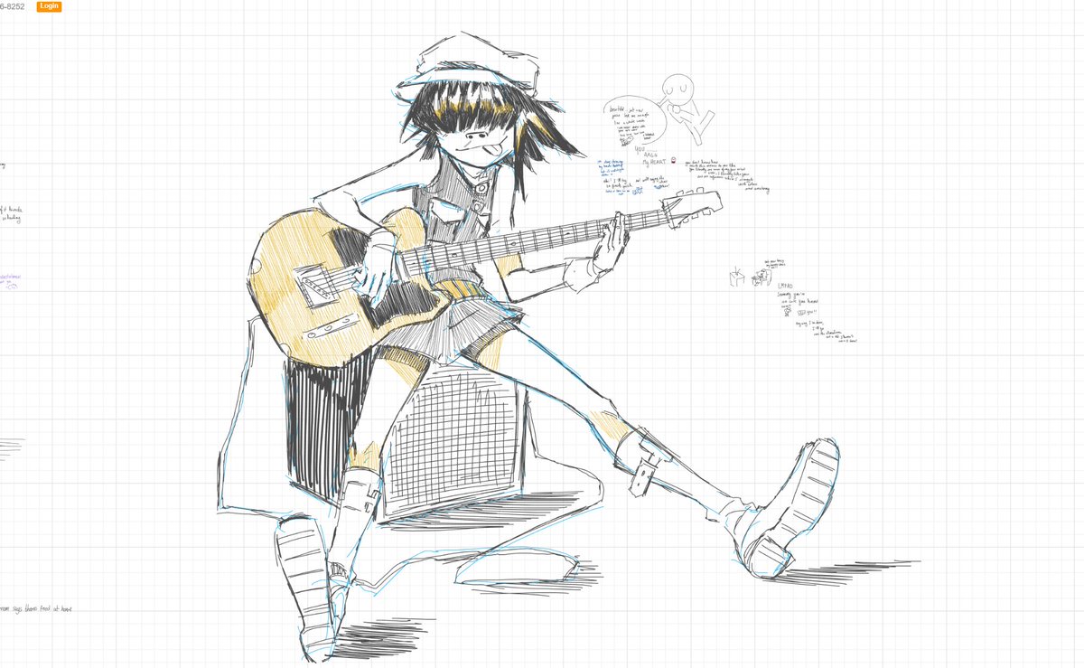 Layn_space's tweet image. Whiteboard sunday with @coraltartt part 4 
#gorillaz #gtwt