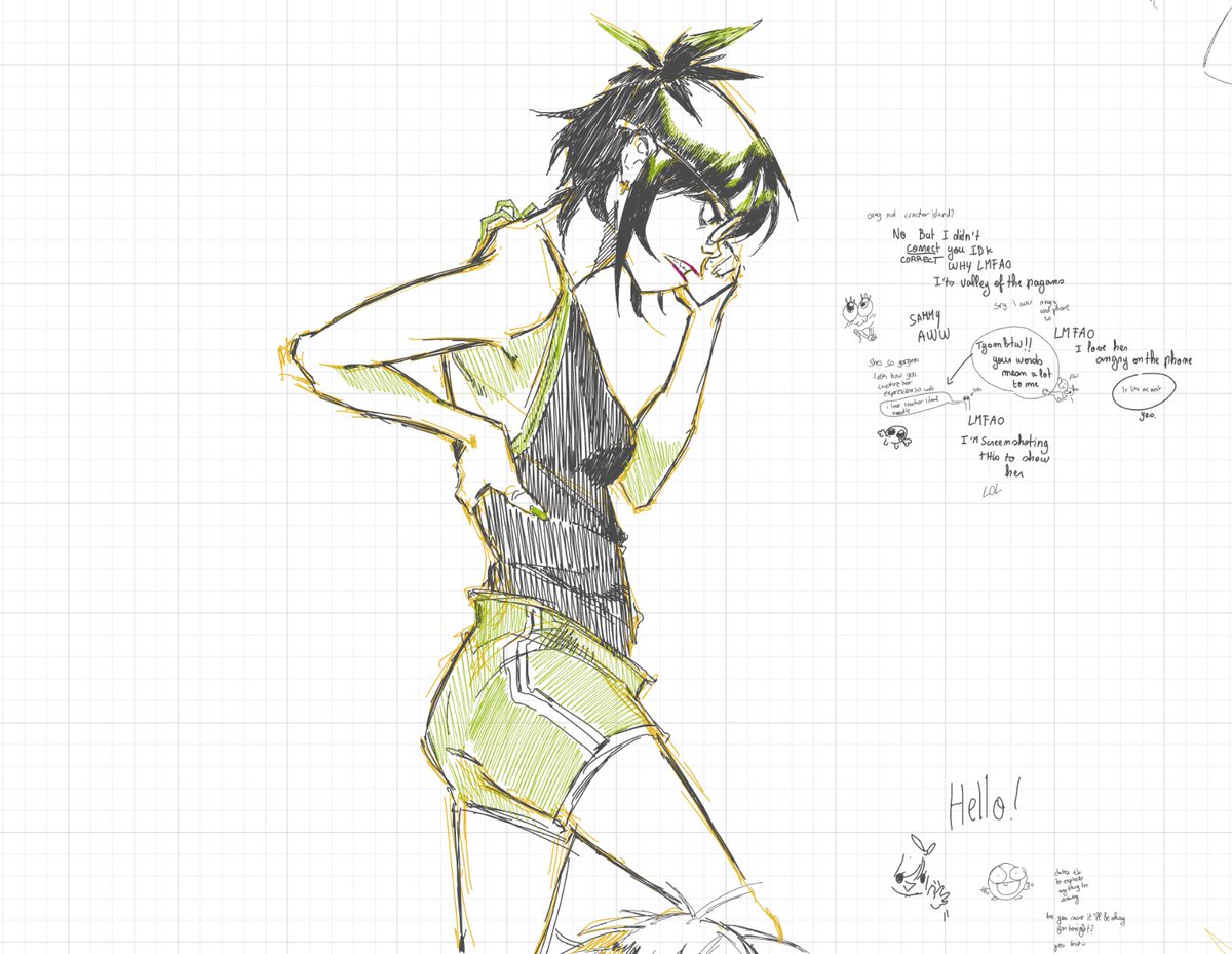 Layn_space's tweet image. Whiteboard sunday with @coraltartt part 4 
#gorillaz #gtwt