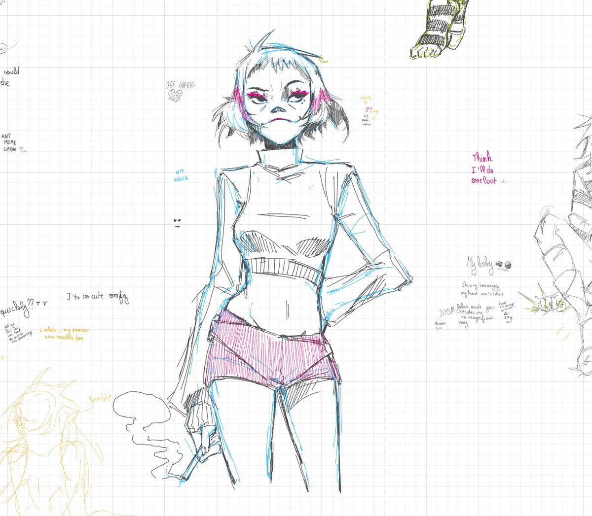 Layn_space's tweet image. Whiteboard sunday with @coraltartt part 4 
#gorillaz #gtwt