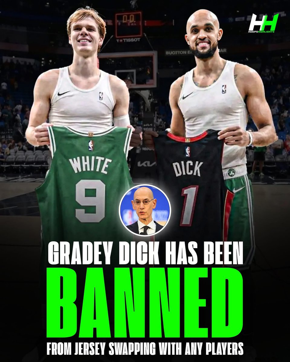 Gradey Dick has reportedly been banned from jersey swaps… Adam