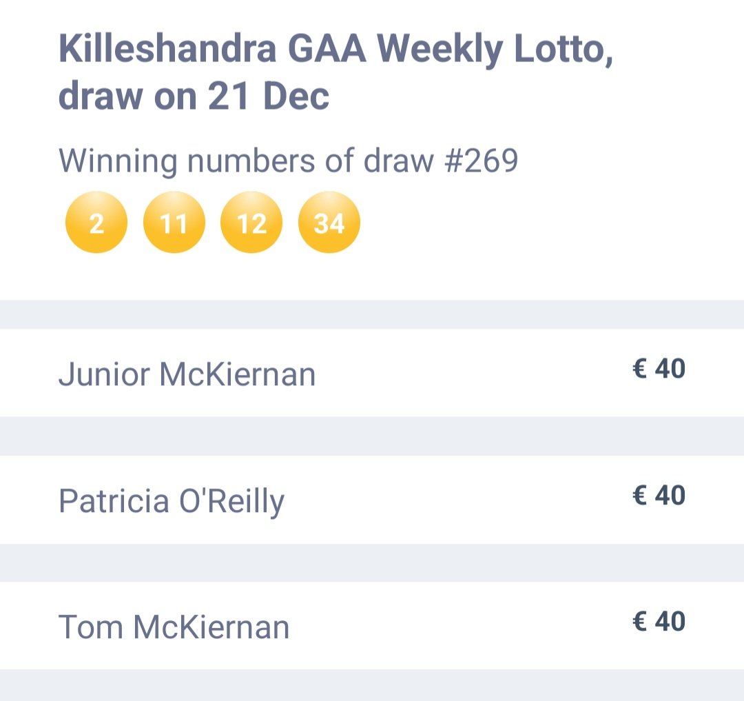 No winner of the jackpot worth €2,600