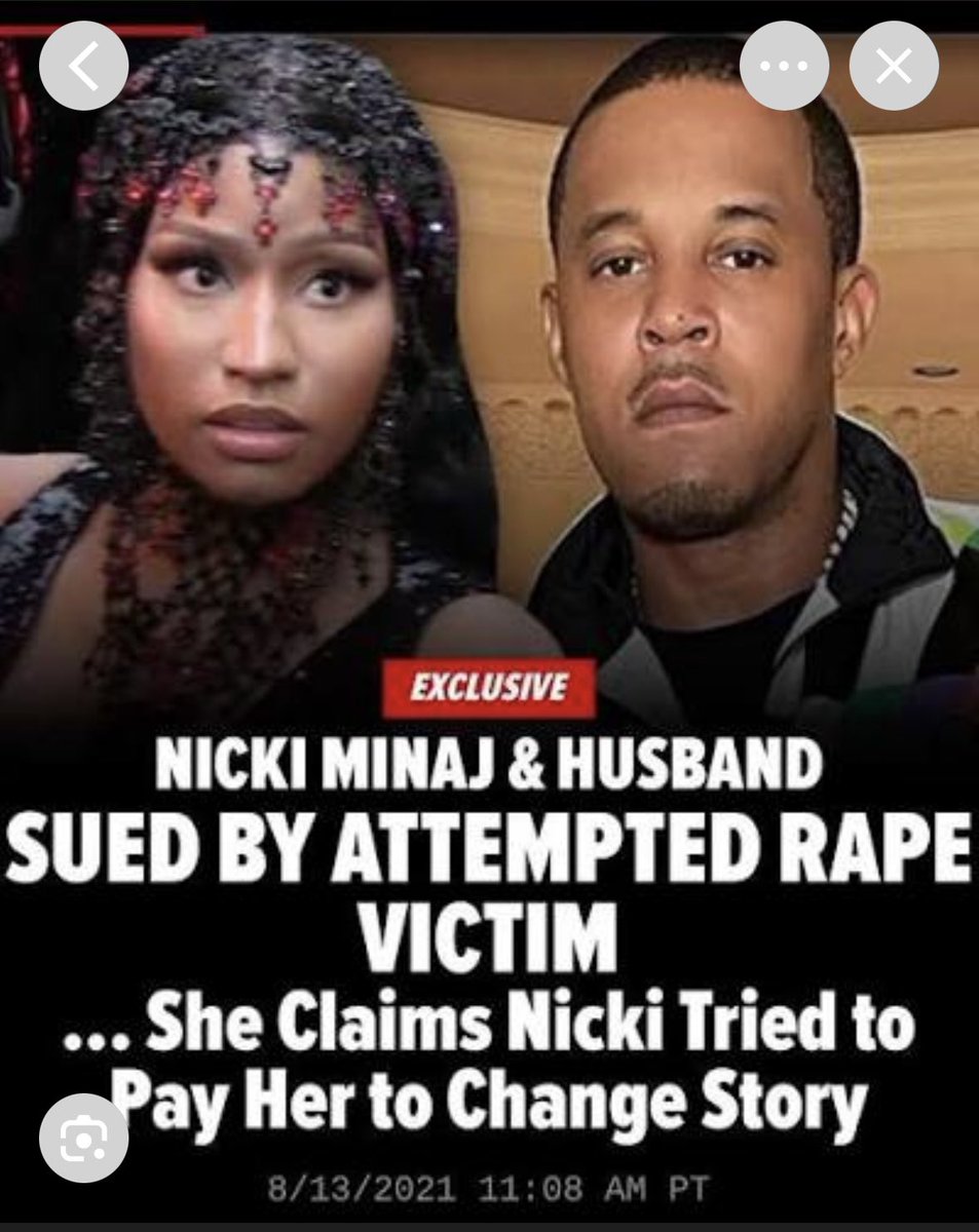 <a href="/WhiteHouse/">The White House</a> <a href="/NICKIMINAJ/">Nicki Minaj</a> LOWLIFE PIG ATTEMPTED TO SILENCE THE 16 year old girl her husband RAPED, convicted and is a registered sex offender. 

This is who the right is welcoming and calling conservative now. 

Pedos and pedo supporters. 

We now have to fight our own. Bc the shits way to deep.