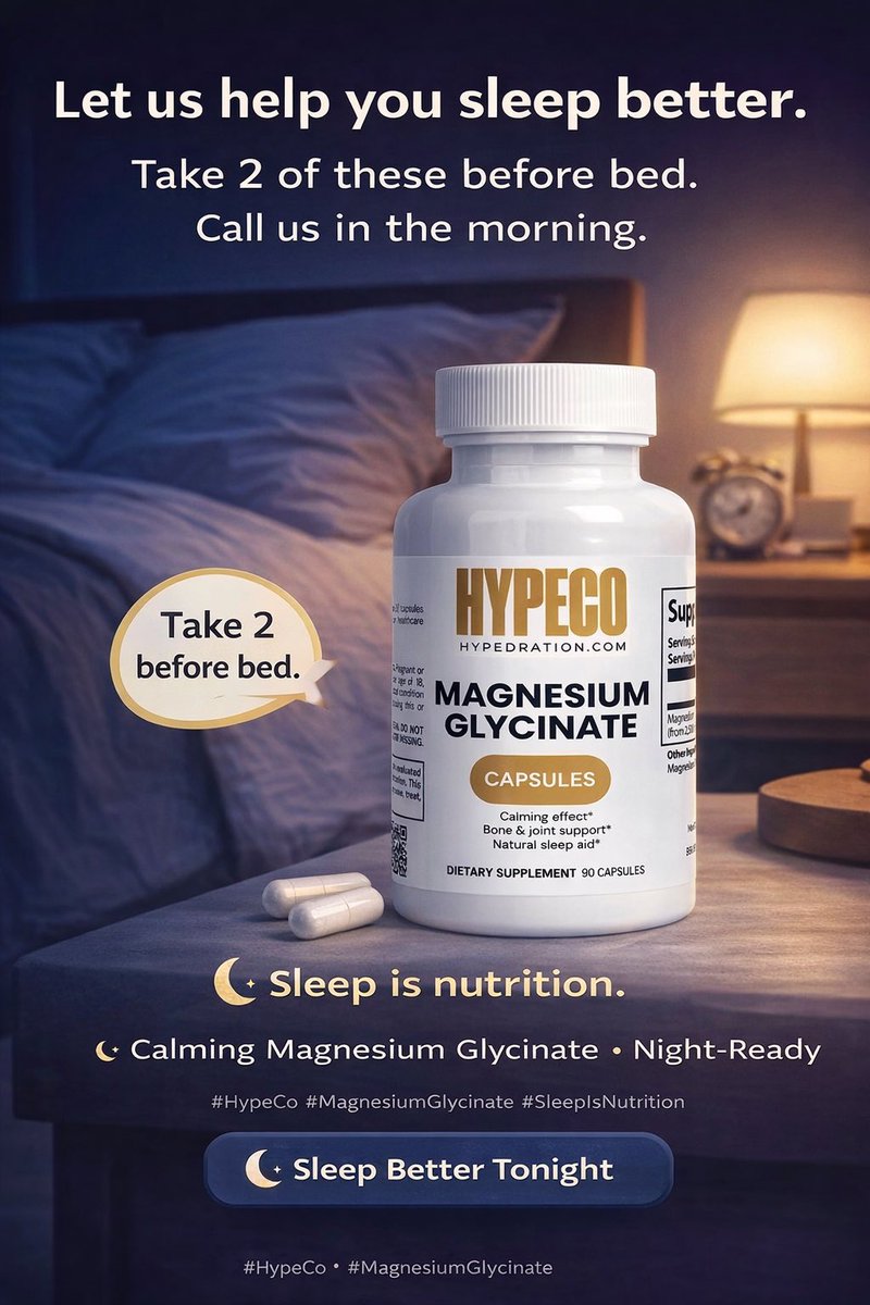 Sleep better tonight.

hypedration.com/products/magne…