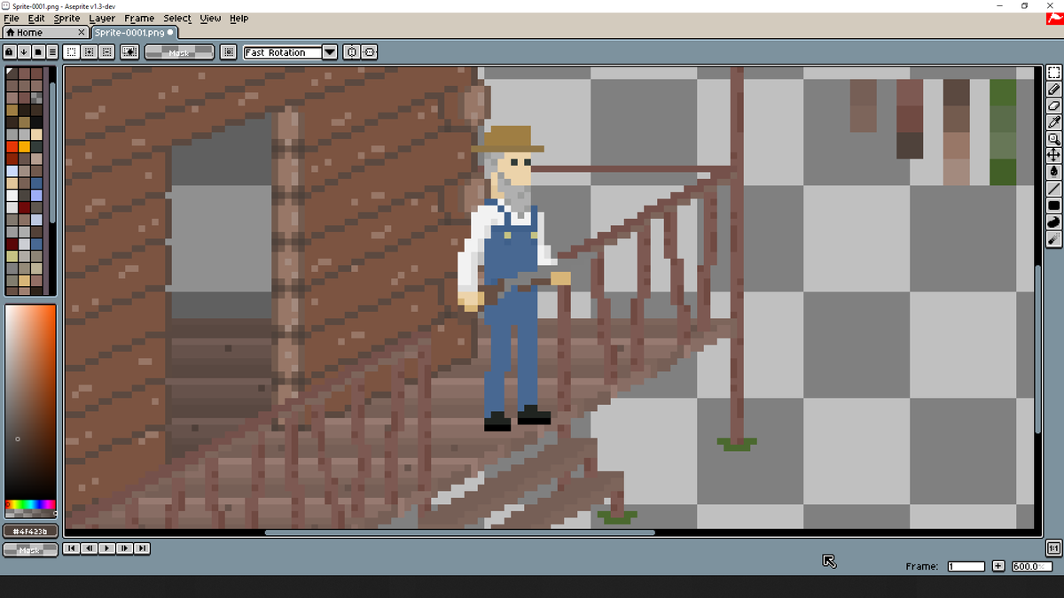 elalegreroger's tweet photo. Haciendo la granja de Eustace Garza, uno de los tantos personajes de mi aventura gráfica.

#pointandclick #adventuregame #indiedev #pixelart #retrogaming https://t.co/opc5MihLm7