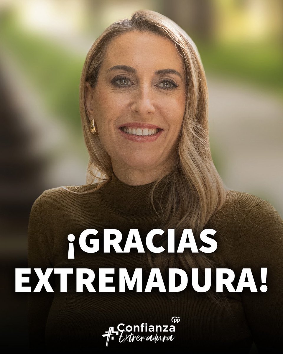 ¡Gracias, Extremadura!

Gracias por vuestra confianza, por vuestro apoyo y por creer en este proyecto.

Seguimos trabajando con más responsabilidad, más compromiso y más ganas que nunca.