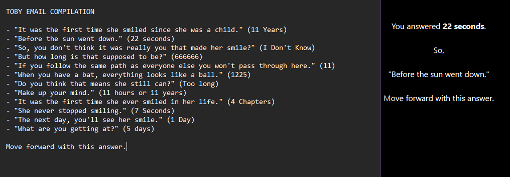 seamholder's tweet image. every email message i've seen here: