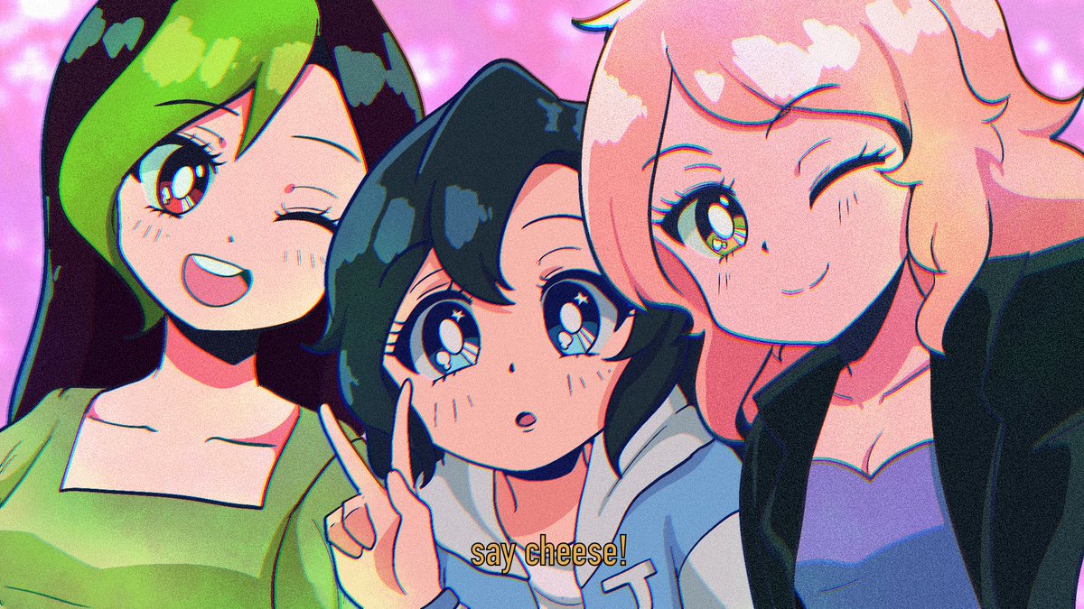 Happy holidays from me &amp; my friends to you!💖
From the bottom of my heart, I hope you all have a wonderful Christmas!
#JupiFanArt 🎨@monoju2