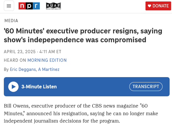 collectdust's tweet image. 60 minutes does not exist anymore. this is an empty shell using its name.